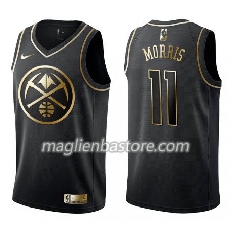 Maglia NBA Denver Nuggets Monte Morris 11 Nike Nero Golden Edition Swingman - Uomo